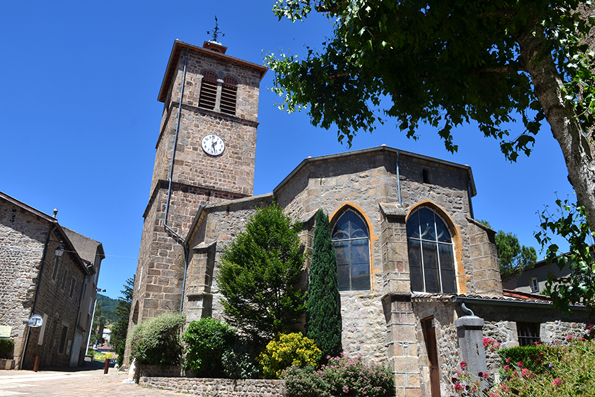 L'église de St-Julien-Molin-Molette et son clocher